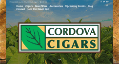 Desktop Screenshot of cordovacigars.com