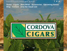 Tablet Screenshot of cordovacigars.com
